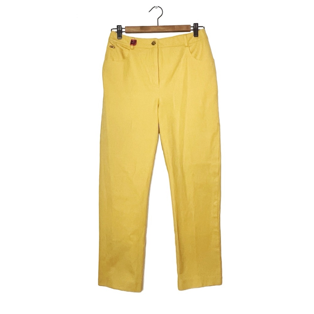 St John | Lemon Yellow Pants